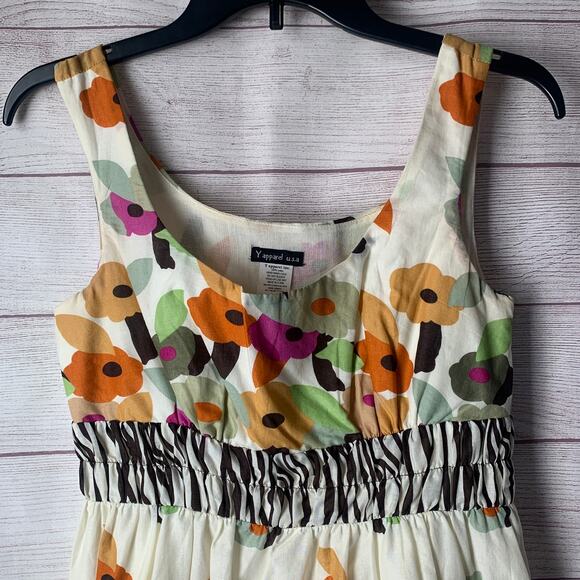 Y Apparel U.S.A. Sleeveless Sundress with Floral and Zebra Pattern Size Small - Picture 14 of 16